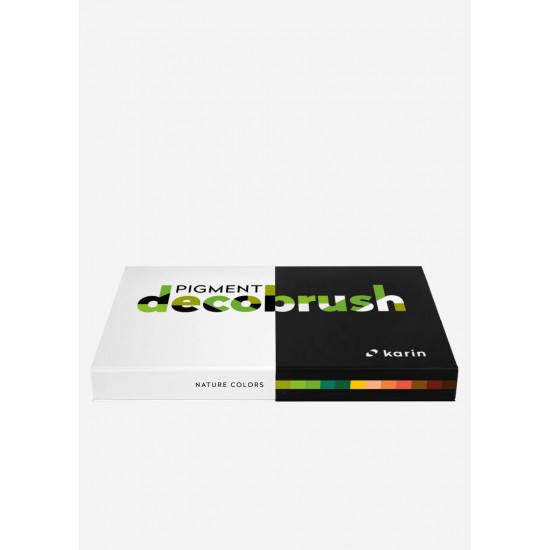 Karin Nature Colors Collection 12 colors Pigment Decobrush